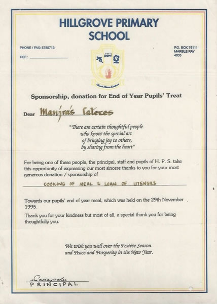 Certificate of Compliance - Health and Safety